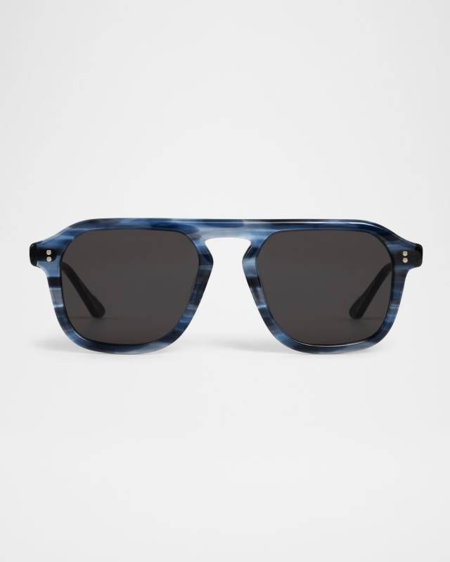 Zander Acetate Square Sunglasses